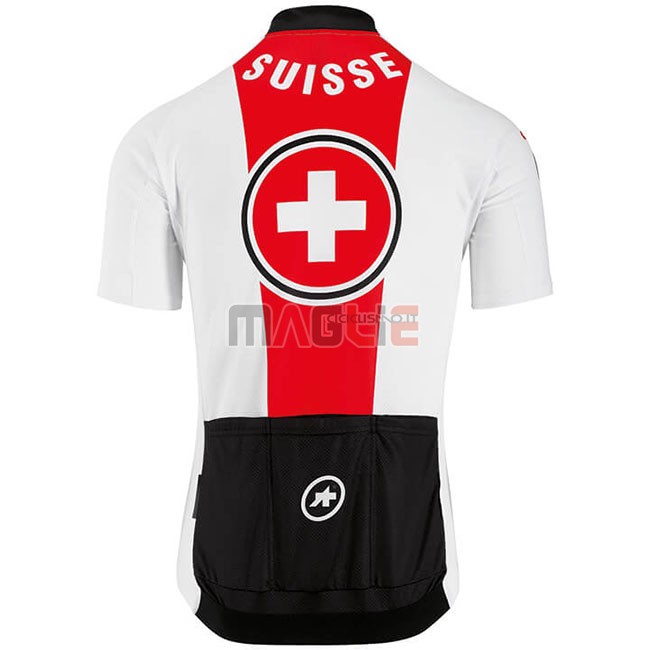 Maglia Svizzera Manica Corta 2018 Rosso Bianco